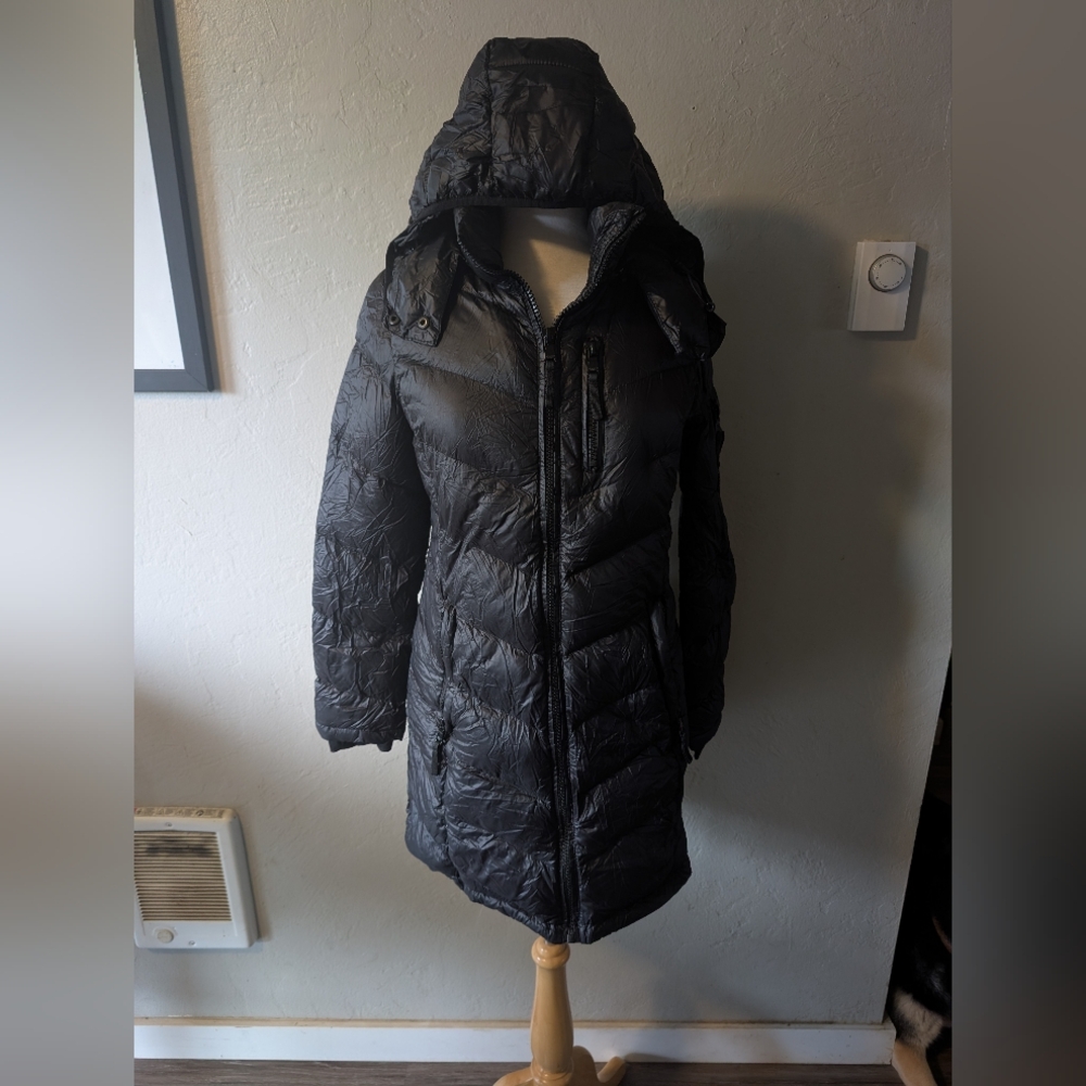 Andrew Marc Premium Down Packable‎ Midi Length Puffer Jacket